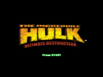 Incredible Hulk, The - Ultimate Destruction screen shot title